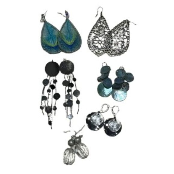Big Earrings Bundle - 6 Sets - Picture 1 of 8